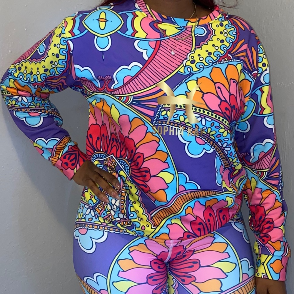 Pink Paisley Sweatshirt